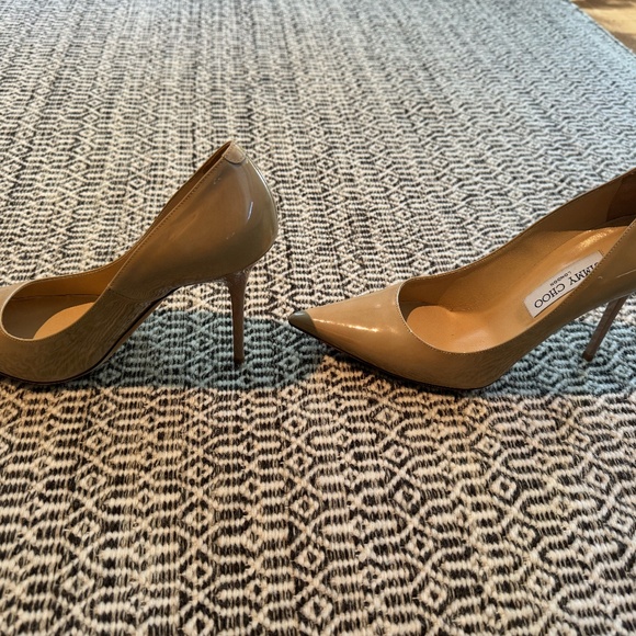 Jimmy Choo patent camel pump size 39 - Picture 5 of 10